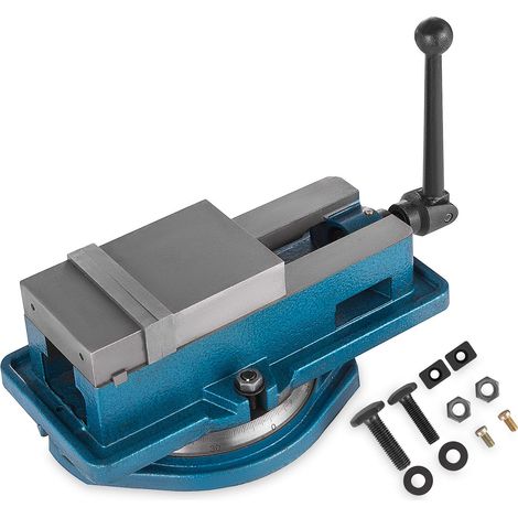 Étau de précision de 10,2 cm avec base pivotante à 360 degrés pour fraiseuse, perceuse et finition de pièces de précision (1/5)
