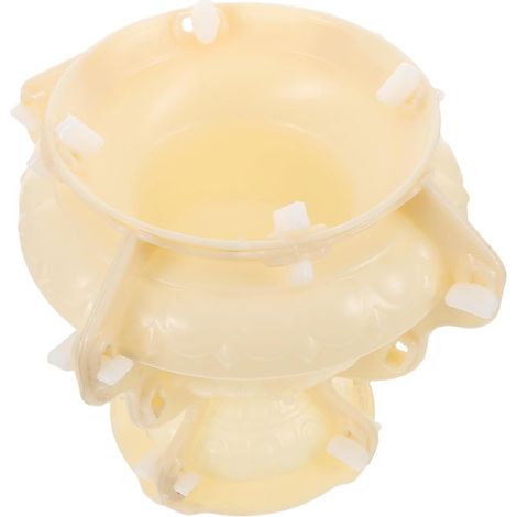 Moule à Jardinière en Plastique Épais pour Pot en Béton Rond 22 Cm, Moule à Béton pour Bonsaï et Succulentes, Démoulage Facile, Jardinage Extérieur et Intérieur (1/5)