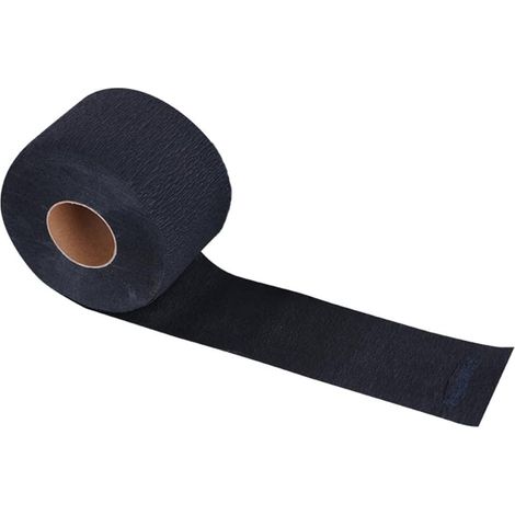 1 Roll Black Disposable Barber Neck Wraps Barber Scarf Paper Stretch Hair Salon Accessories (1/5)