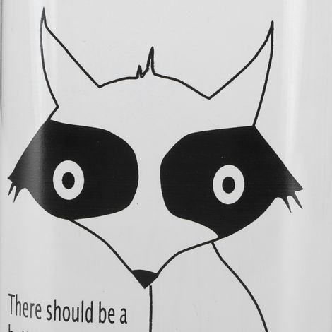 Mug en verre opalin à motif imprimé 400 ml, idéal pour le thé, le café et le petit-déjeuner. Collection Fox. (1/5)