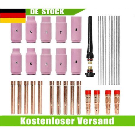 STAHLWERK WIG WIG Verschleiteile Set 36 Teile WP SR Binzel 17 18 26 DE