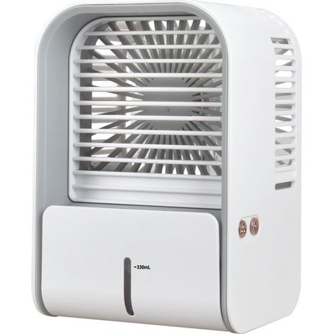 Ventilador de escritorio con circulación de aire,Ventilador de dormitorio,Ventilador de escritorio pequeño y silencioso,blanco (1/5)