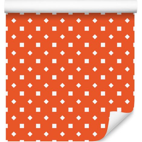 Papier peint à pois, motif pêche, 50 x 1000 cm (1/5)