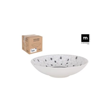 PIATTO FONDO STONEWARE B.MONAC - 21 CM