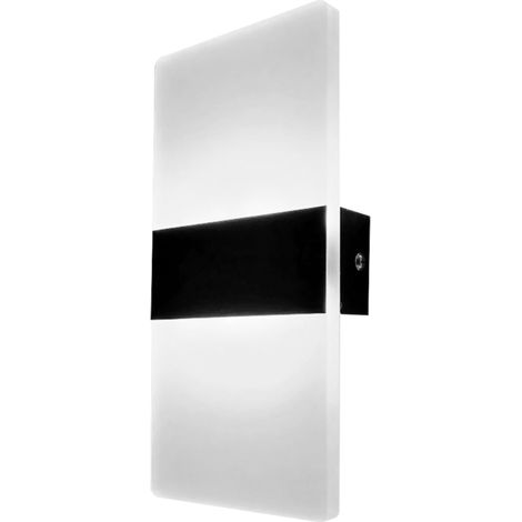 Aplique de pared LED moderno de 6W para iluminación interior (hacia arriba y hacia abajo), ideal para el dormitorio, la sala de estar, el pasillo o la mesita de noche. (1/5)