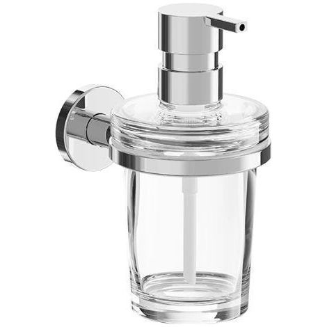 Inda - Seifenspender für die Wand One Chrom glänzend/klares Glas 250 ml