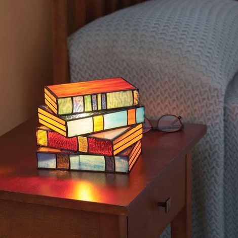 Lámpara de lectura (modelo de resina 3D) Lámpara de escritorio para libros Decoración Adorno Hogar y Jardín Diseño Manualidades Mini lámpara de m