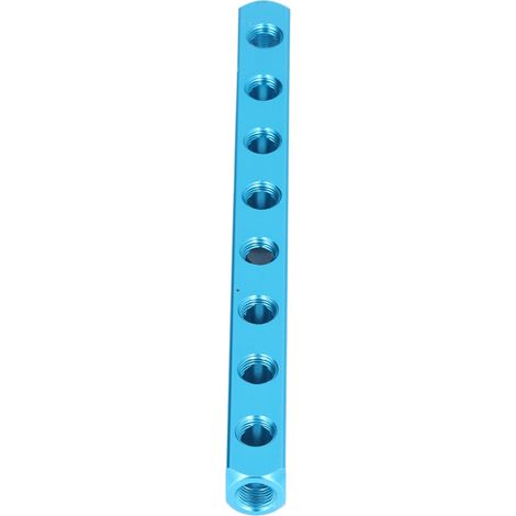 Bloc distributeur pneumatique en aluminium AL-8, répartiteur d'air pour équipement d'automatisation, bloc de distribution multiple. (1/5)