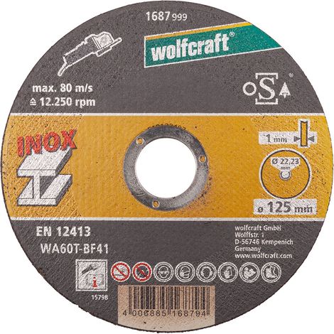 Discos de corte Wolfcraft 8463000 Ø 125 mm