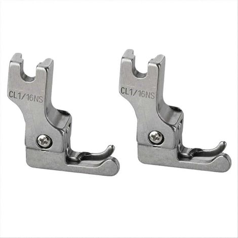 Lot de 2 pieds de biche pour machine à coudre point droit, guide étroit CL1/16NS(0.2), accessoires de couture précis. (1/5)