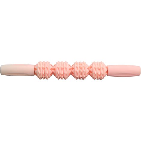 Rouleau de Massage pour Dos et Jambes avec Picots pour Détente Musculaire - Rose (1/5)