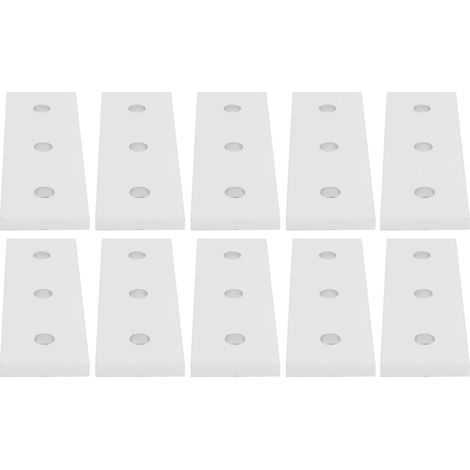 Aluminum profile flat connecting plate vertical connecting plate (sold in sets of ten) 4040-3 holes (1/5)