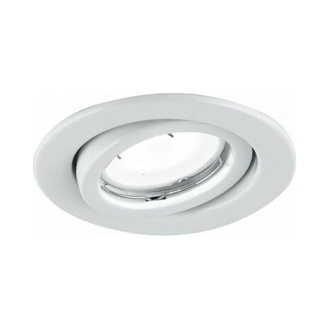 Kit 3 incassi MATRIX orientabili in metallo bianco con lampadine LED GU incluse 6W 3000K (luce calda) x8,5 cm.. (1/2)