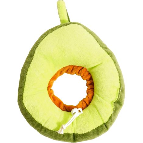 Collier anti-léchage post-opératoire pour chats - Motif avocat-Cordon élastique ajustable