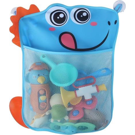 1 PCS Filets pour Rangement Pour Jouets de Bain,Filet Rangement Jouet Bain, filet jouet bain bebe, Filet Jouet Bain, Sac Jouet Bain,Avec Ventouses Robustes pour Le Rangement Des Jouets de Bain (1/5)