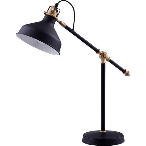 Lámpara de mesa con pantalla negra acabada Teamson Home Mia - VN-L00061-EU (1/5)