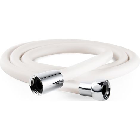 Flexible de douche électroplaqué anti-entortillement 1,5 m noir salle de bain (1/5)