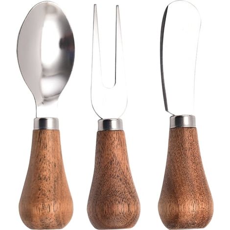 Niedliches, aufrecht stehendes Buttermesser-, Gabel- und Löffelset (1/5)