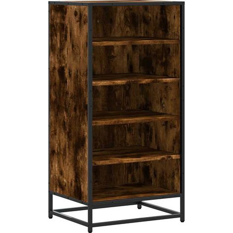 Maison Exclusive - Zapatero madera contrachapada roble ahumado 48