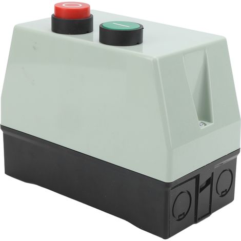 Démarreur magnétique QCX2-12, protection surcharge, boutons de commande, contacteur électrique AC380V, boîtier industriel, 12A, moteur triphasé, démarrage sûr. (1/5)