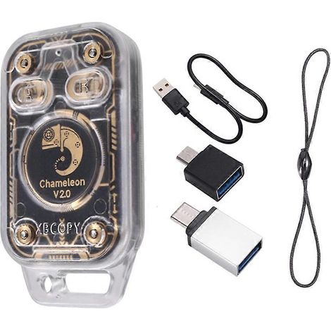 Émulateur de lecteur de puces RFID Chameleon V2.0 125 kHz 13,56 MHz Décodage de cartes Duplicateur NFC Redémarrage Chameleon Ultra V2.0 (1/5)