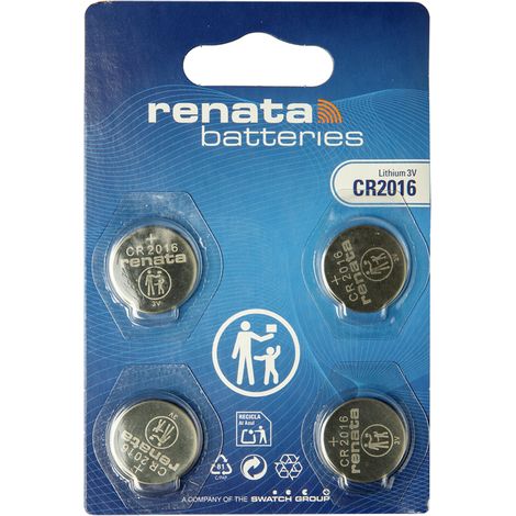Renata Knopfzellenbox CR2016 3 V 2 St. 90 mAh Li-MnO2