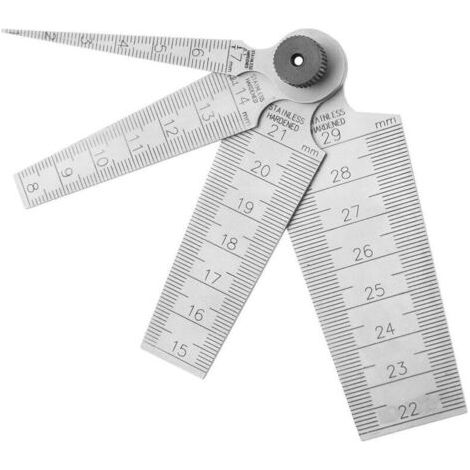 1 Set Jauge Conique Outil de Contrôle de Trou de Règles de Calibre de Palpeur de Cône de Soudure en Acier Inoxydable 17mm, 814mm 1521mm, 2229mm Plusieurs Mesures Différentes (1/5)