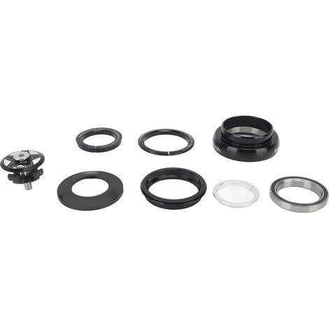 Aluminium-Steuersatz für Mountainbikes, kompatibel mit 28,6 mm gerader Gabel oder 1,5 Zoll konischer Gabel, für 44 mm gerades Steuerrohr. (1/5)