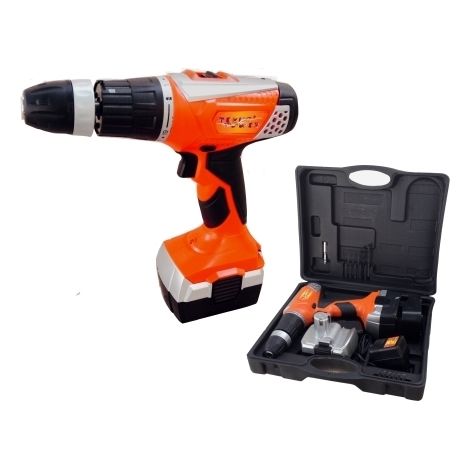 Trapano avvitatore a batteria 18V c/batteria di riserva