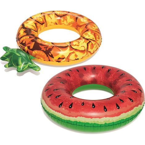 Anillo de natacion frutas 2 patrones bestway 36121 pina
