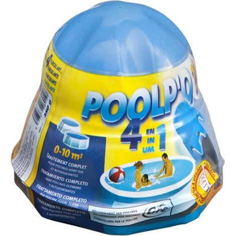 Gre Poolp'O 4 azioni 250g per piscine da 0 a 10 m3 - 08112L