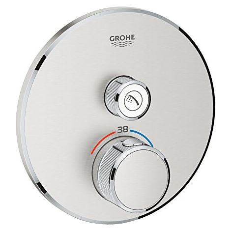 Thermostat Grohe Grohtherm SmartControl avec une vanne d'arrêt, (1/4)