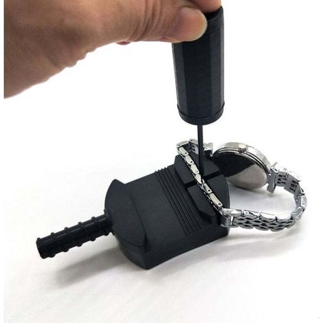 Outil pour ajuster le bracelet de montre - Outil de retrait de maillons de montre noir (1/4)