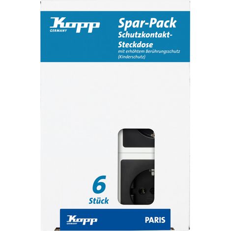 Kopp Einsatz Steckdose Paris Schwarz (matt) 920750014 1 St. (1/3)