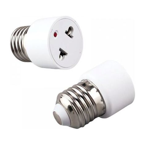 2 piezas por paquete Adapter de portalámfürs Portalámfürs E27 Conversión a toma de corriente (1/5)