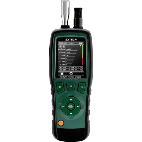 Contatore di particelle Extech VPC260 Temperatura, Umidità dell'aria