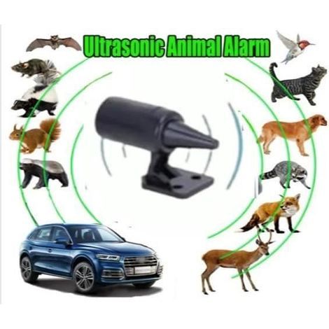 Jabali Wildlife Repellent: deters deer, boars, rabbits, foxes. Ultrasonic whistle compatible with all vehicles.