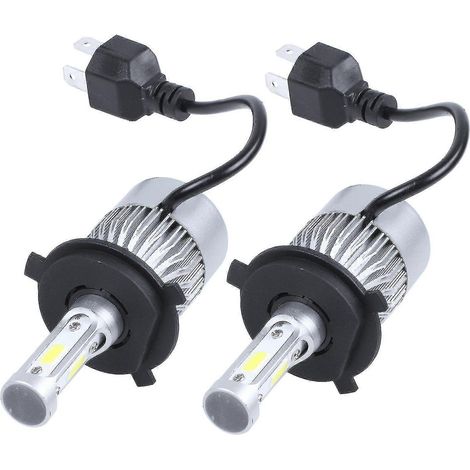 x S2 H4 72W 8000lm LED-Scheinwerfer, Fern-/Abblendlicht, 6000K, Weiß, Edition 0619