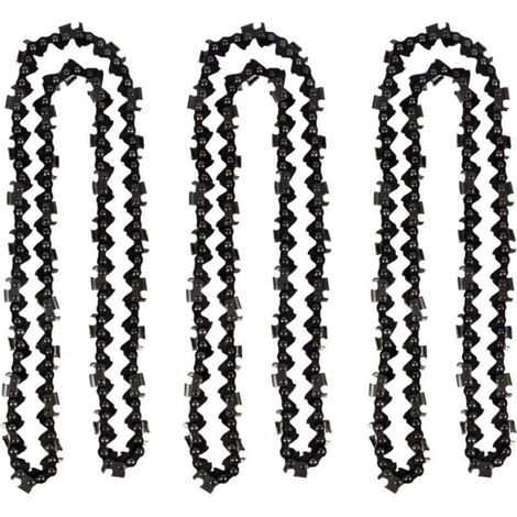 Lot de 3 Chaîne de tronçonneuse de 50 cm 0.325" 1,5 mm 76 maillons d'entraînement - compatible avec Timberpro 62CC, Hyundai et autres (1/4)
