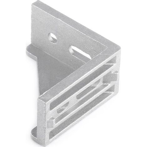 Bracket de coin L en aluminium – 5 pcs 58x58mm, brace droit angle, fixation solide pour portes, fenêtres et meubles (1/4)