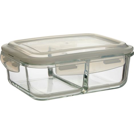 Interiors by Premier 1520ml Rectangular Food Container, BPA-Free PP Pink Lid Kitchen Food Storage Container, Food Containers (1/5)