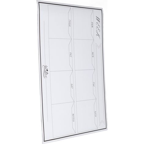 Tableau Blanc Magnétique Semanier - Surface Effaçable À Sec 42x30cm - Pour Réfrigérateur Et Bureau - Autocollant Planificateur Hebdomadaire (1/5)