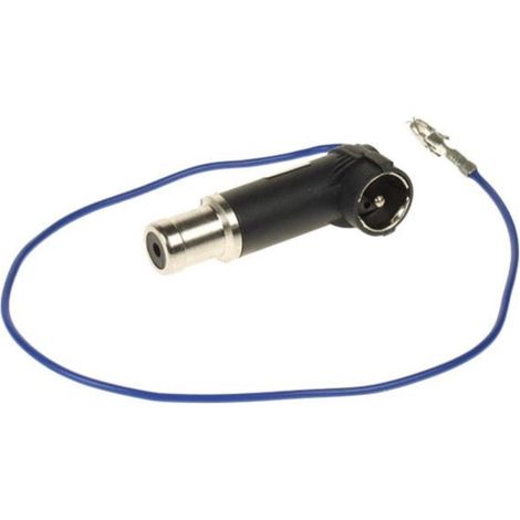 Adaptateur antenne ISO version courte Alimentation fantome compatible avec Audi Seat VW ap97