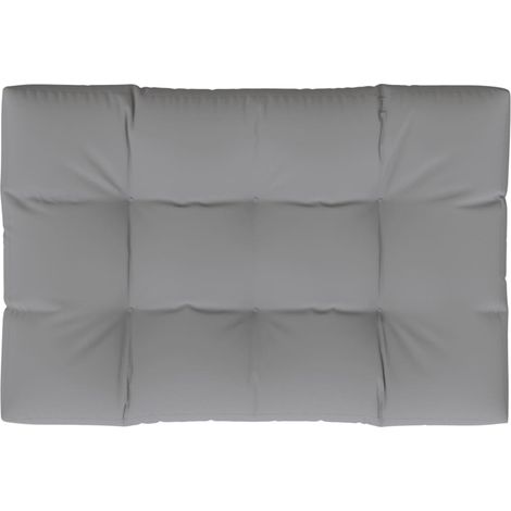 Palettenkissen 120x80x12 cm Grau Stoff vidaXL (1/6)
