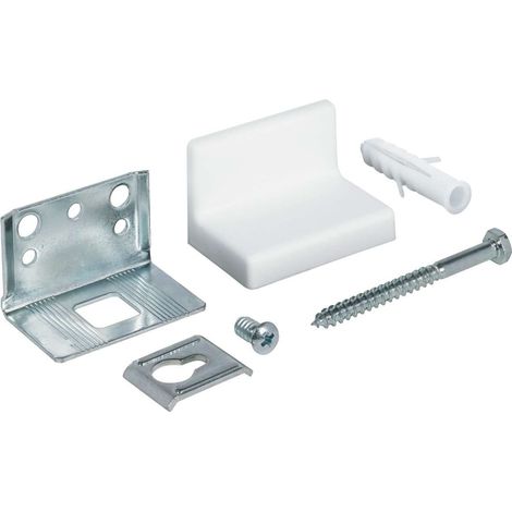 Cyclingcolors – Equerre d'assemblage en acier pour élément haut – Capacité de charge 150kg – Dimensions 56 x 35mm – Réglage latéral et hauteur 8mm