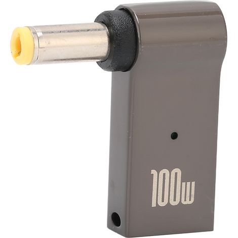 Adaptateur de Charge PD 100W 5A Type C Femelle vers Mâle 5.5x2.5mm pour Ordinateur Portable Lenovo (1/5)