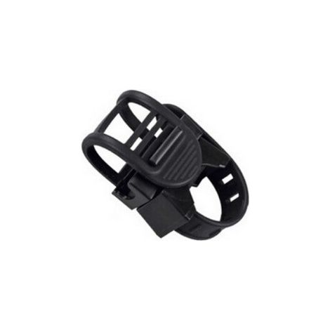 SHINING HOUSE 2 soportes para linterna de bicicleta giratorios de 360 grados, color negro, 6,3 x 4 x 4 cm (1/3)