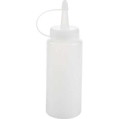 Flacon Souple Distributeur de Condiments Sauce Ketchup Moutarde Plastique Transparent 6Oz (1/4)