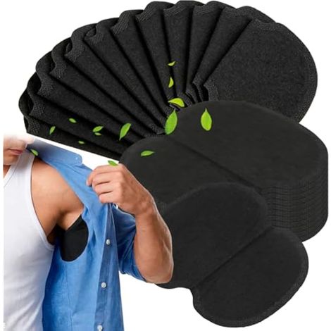 Coussinets anti-transpiration (60 pièces), noirs, absorbants, non tissés, adhésifs extra-forts, pour hommes et femmes, chemises et blouses. (1/4)
