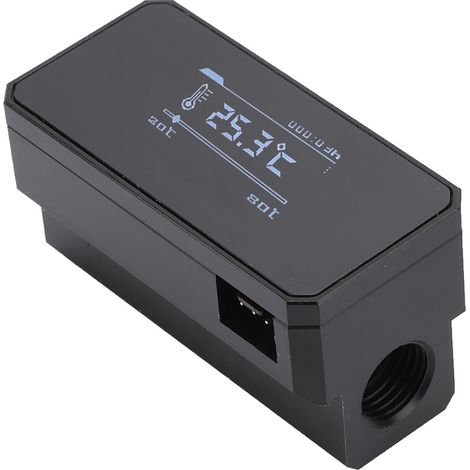 Thermomètre intelligent de surveillance de la température de l'eau avec affichage OLED multimode (noir) (1/5)
